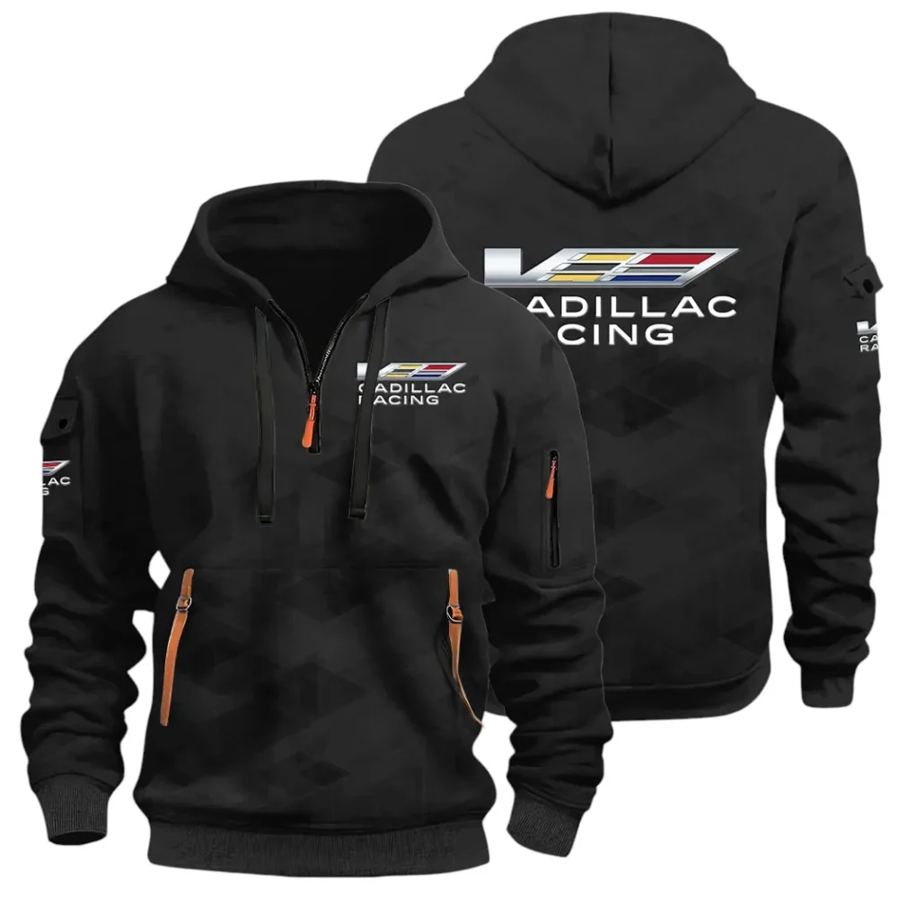 Performance Executive Car Hoodie Half Zip 3D Print, Sporty & Casual Everyday Wear Hoodie CAR514 - Black