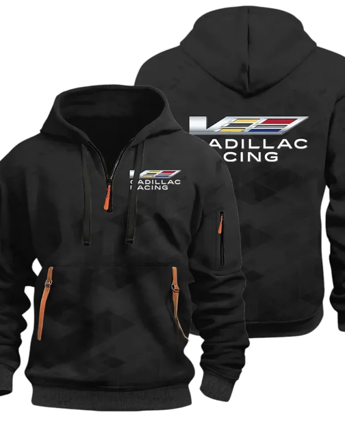 Performance Executive Car Hoodie Half Zip 3D Print, Sporty & Casual Everyday Wear Hoodie CAR514 - Black