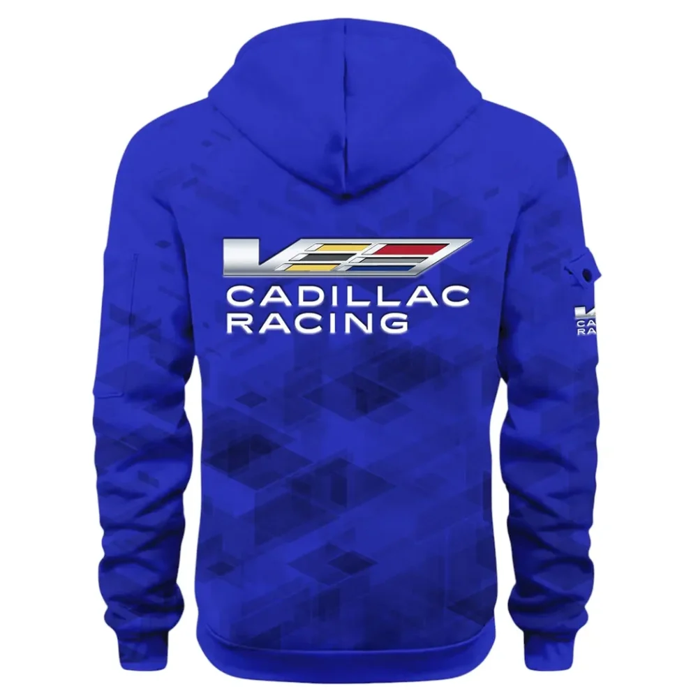 Performance Executive Car Hoodie Half Zip 3D Print, Sporty & Casual Everyday Wear Hoodie CAR514 - Blue - Image 3