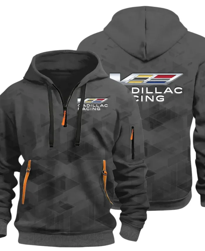 Performance Executive Car Hoodie Half Zip 3D Print, Sporty & Casual Everyday Wear Hoodie CAR514 - Dark Gray
