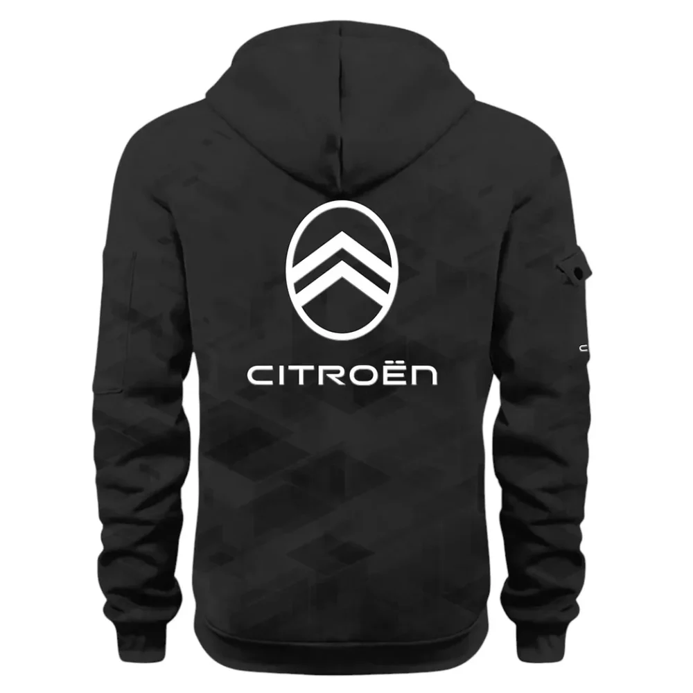 Family Car Hoodie Half Zip 3D Print, Casual Fit for Everyday Wear Hoodie CAR514 - Black - Image 3