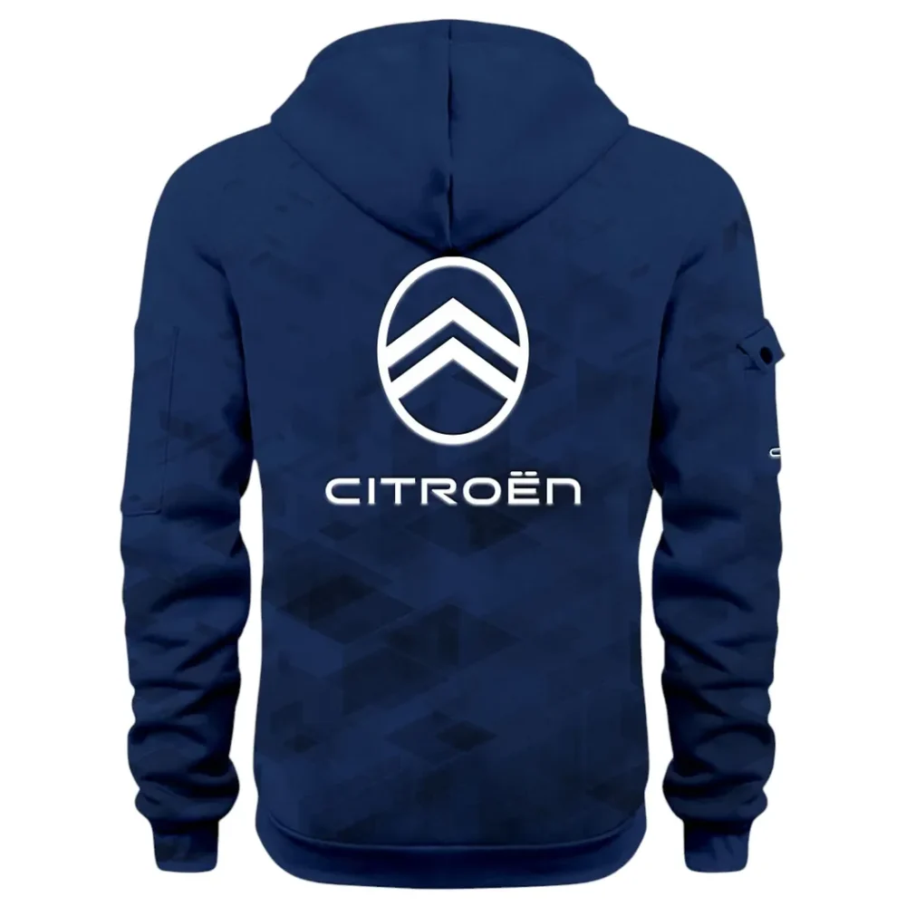 Family Car Hoodie Half Zip 3D Print, Casual Fit for Everyday Wear Hoodie CAR514 - Navy - Image 3