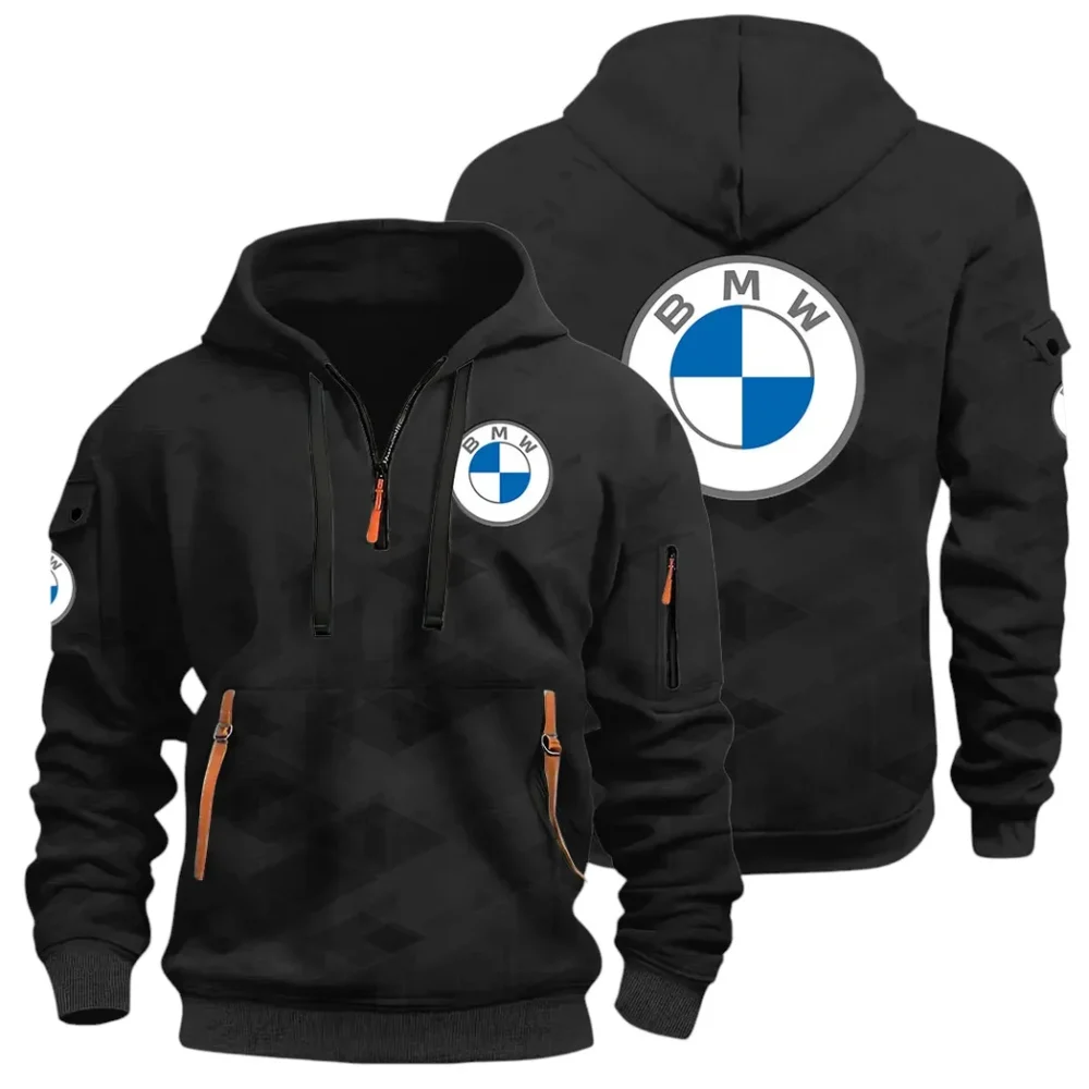 Entry Luxury Car Hoodie Half Zip 3D Print, Rugged & Comfortable Streetwear Outfit CAR514 - Black