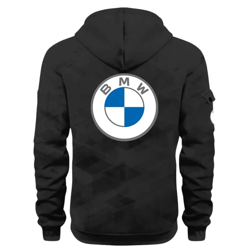 Entry Luxury Car Hoodie Half Zip 3D Print, Rugged & Comfortable Streetwear Outfit CAR514 - Black - Image 3