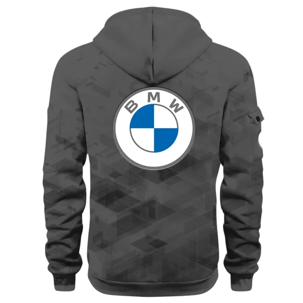 Entry Luxury Car Hoodie Half Zip 3D Print, Rugged & Comfortable Streetwear Outfit CAR514 - Dark Gray - Image 3