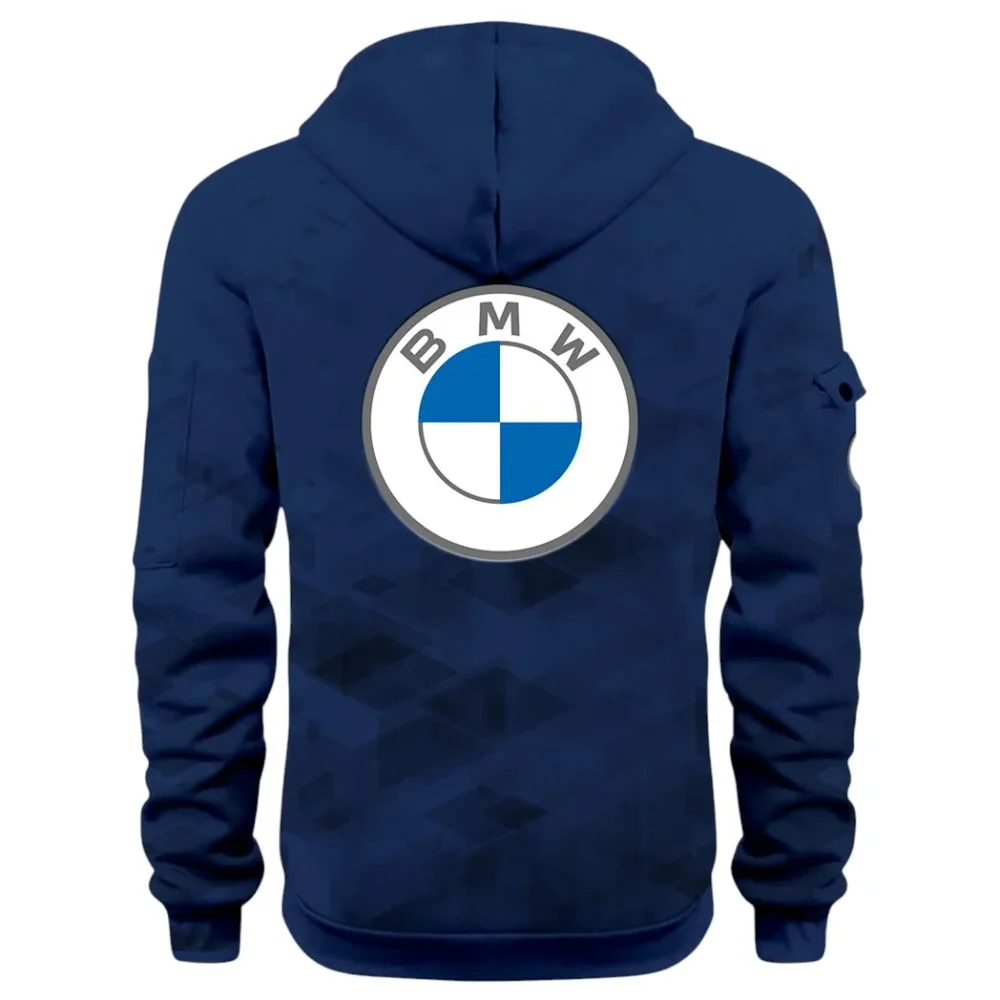Entry Luxury Car Hoodie Half Zip 3D Print, Rugged & Comfortable Streetwear Outfit CAR514 - Navy - Image 3