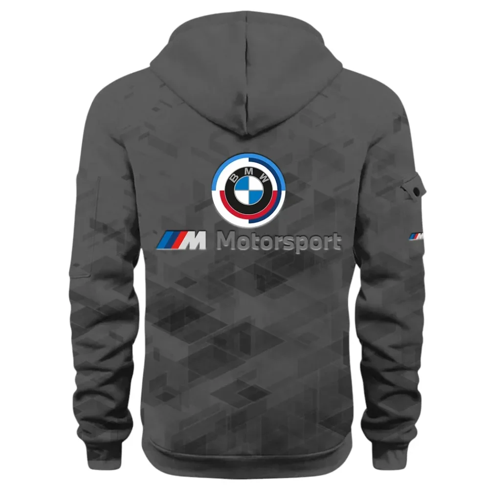 Racing Coupe Hoodie Half Zip 3D Print, Rugged Casual Hoodie CAR514 - Dark Gray - Image 3