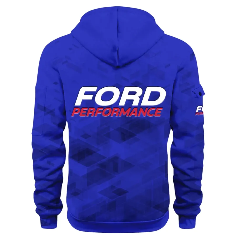 Motion Gear Hoodie Half Zip 3D Print, Rugged Casual Fit Hoodie CAR514 - Blue - Image 3