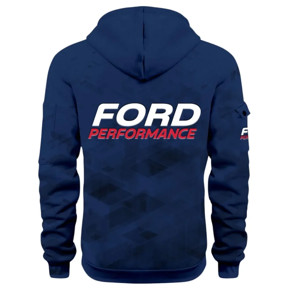 Motion Gear Hoodie Half Zip 3D Print, Rugged Casual Fit Hoodie CAR514 - Navy - Image 3