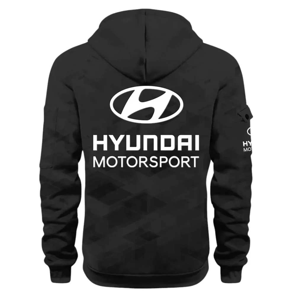 Racing Vibe Hoodie Half Zip 3D Print, Adventure-Ready Streetwear CAR514 - Black - Image 3