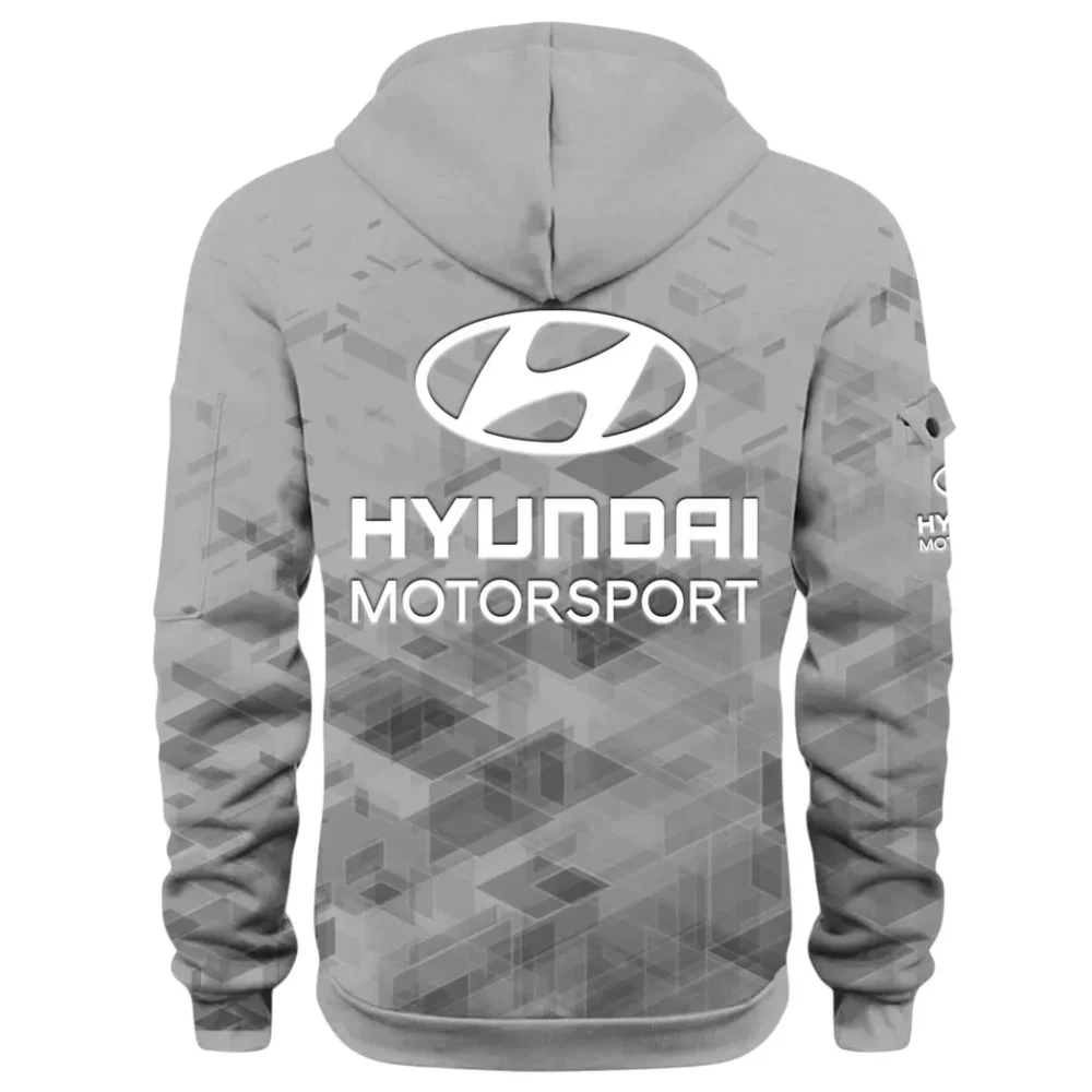 Racing Vibe Hoodie Half Zip 3D Print, Adventure-Ready Streetwear CAR514 - Gray - Image 3