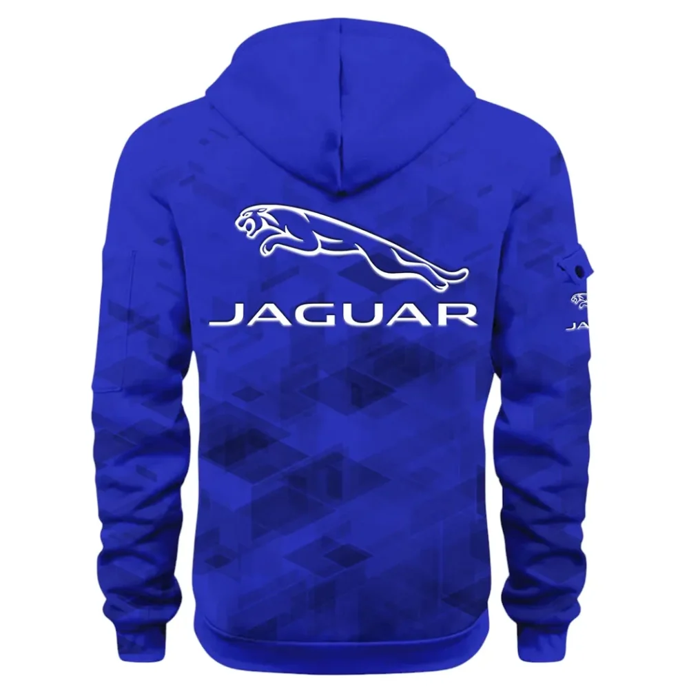 Sophisticated Car Hoodie Half Zip 3D Print, Everyday Comfortable Hoodie CAR514 - Blue - Image 3