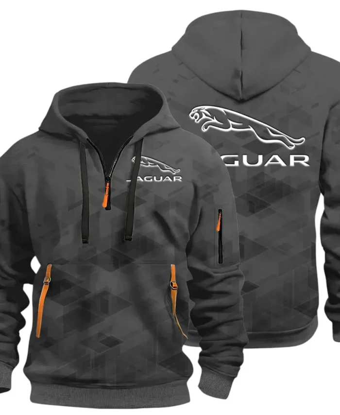 Sophisticated Car Hoodie Half Zip 3D Print, Everyday Comfortable Hoodie CAR514 - Dark Gray