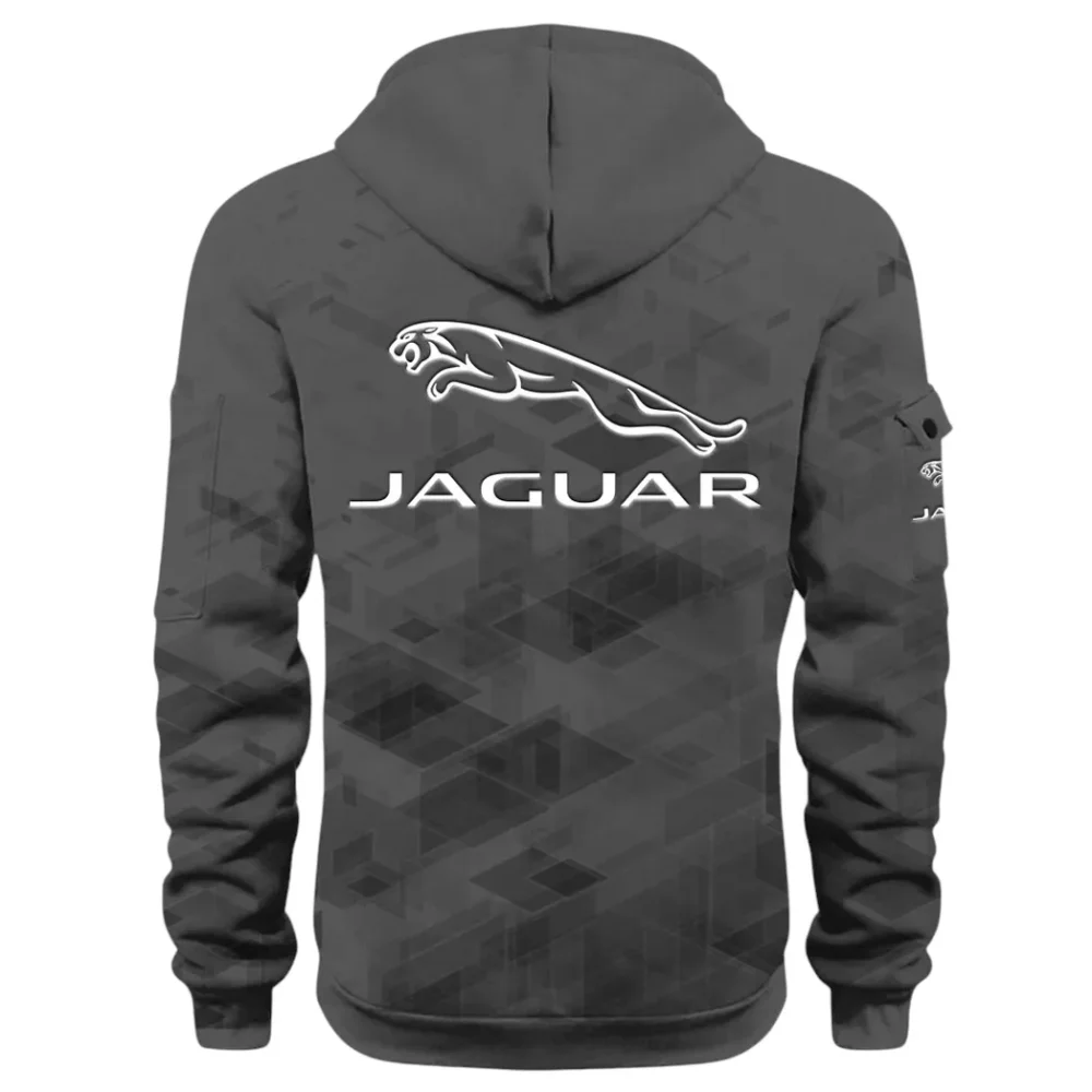 Sophisticated Car Hoodie Half Zip 3D Print, Everyday Comfortable Hoodie CAR514 - Dark Gray - Image 3