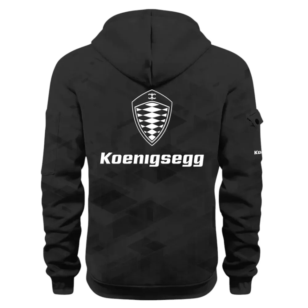 Record-Breaking Auto Hoodie Half Zip 3D Print, Lightweight & Comfortable Streetwear Hoodie CAR514 - Black - Image 3