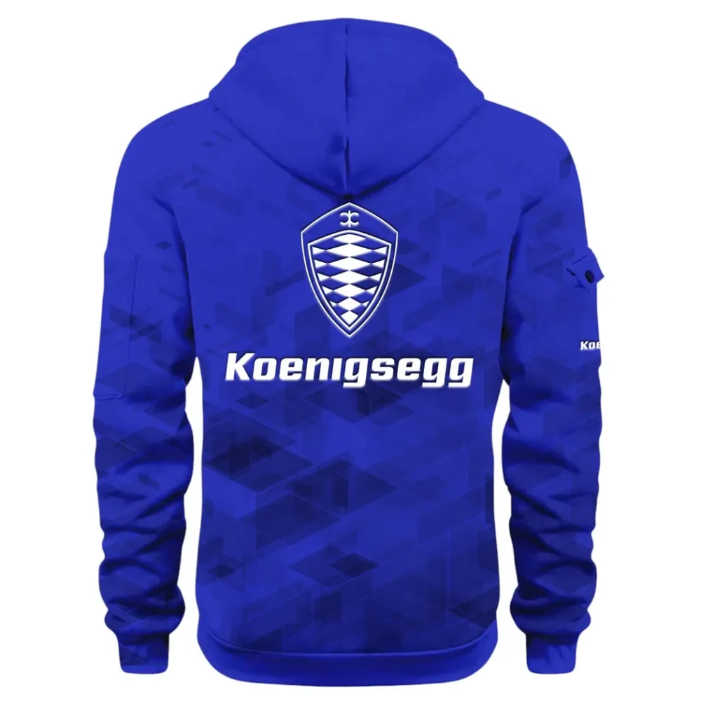 Record-Breaking Auto Hoodie Half Zip 3D Print, Lightweight & Comfortable Streetwear Hoodie CAR514 - Blue - Image 3