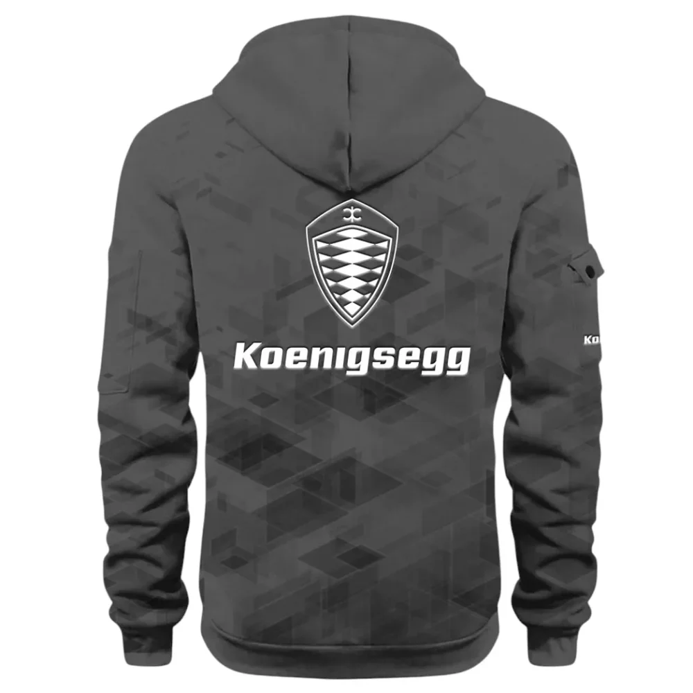 Record-Breaking Auto Hoodie Half Zip 3D Print, Lightweight & Comfortable Streetwear Hoodie CAR514 - Dark Gray - Image 3