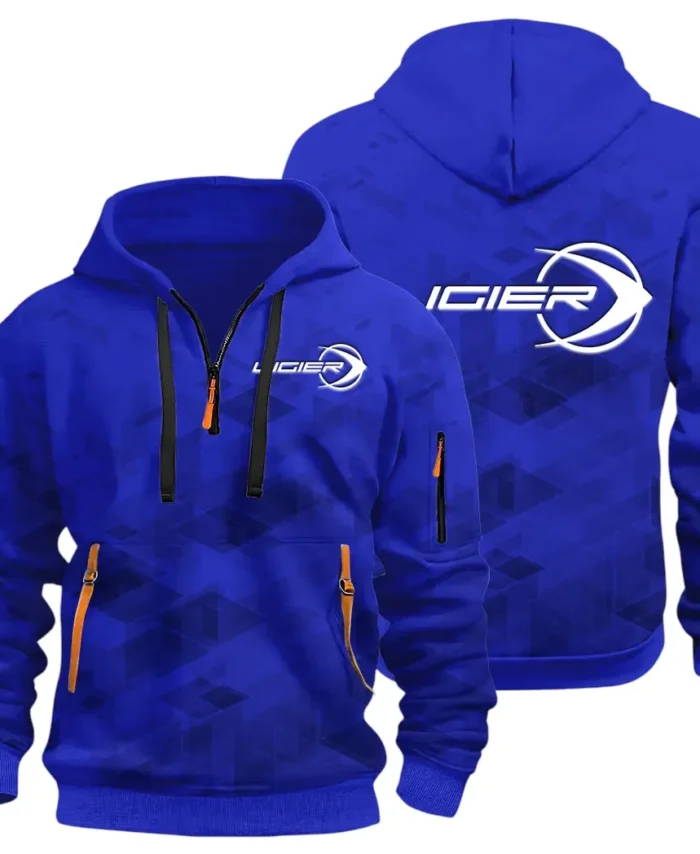 Racing Vibe Hoodie Half Zip 3D Print, Casual Fit for Everyday Wear Hoodie CAR514 - Blue