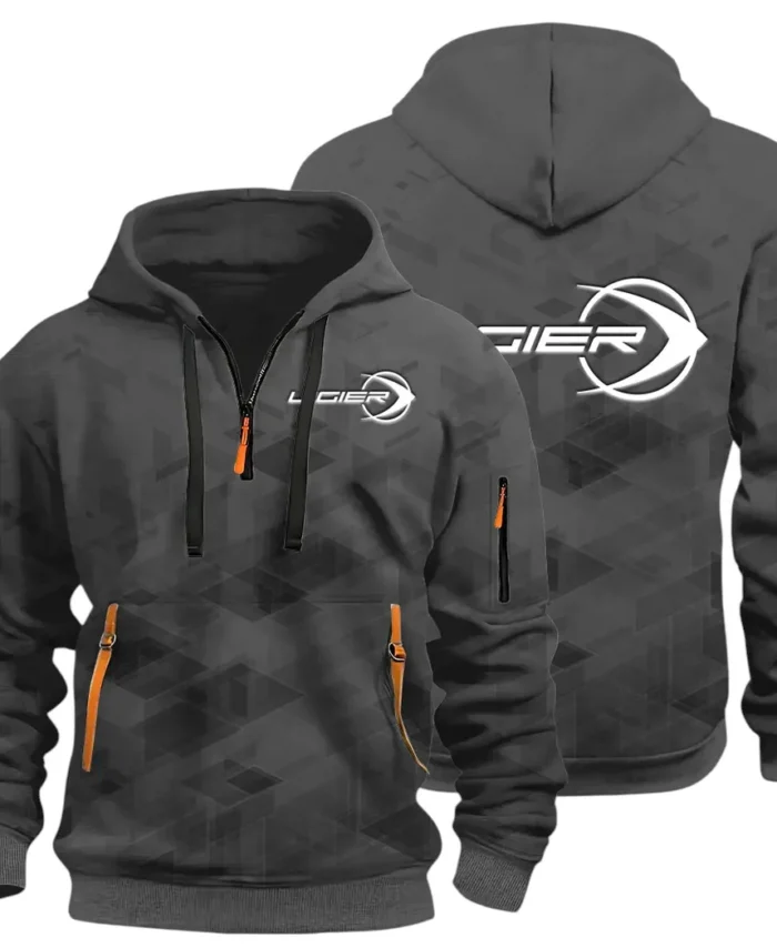Racing Vibe Hoodie Half Zip 3D Print, Casual Fit for Everyday Wear Hoodie CAR514 - Dark Gray
