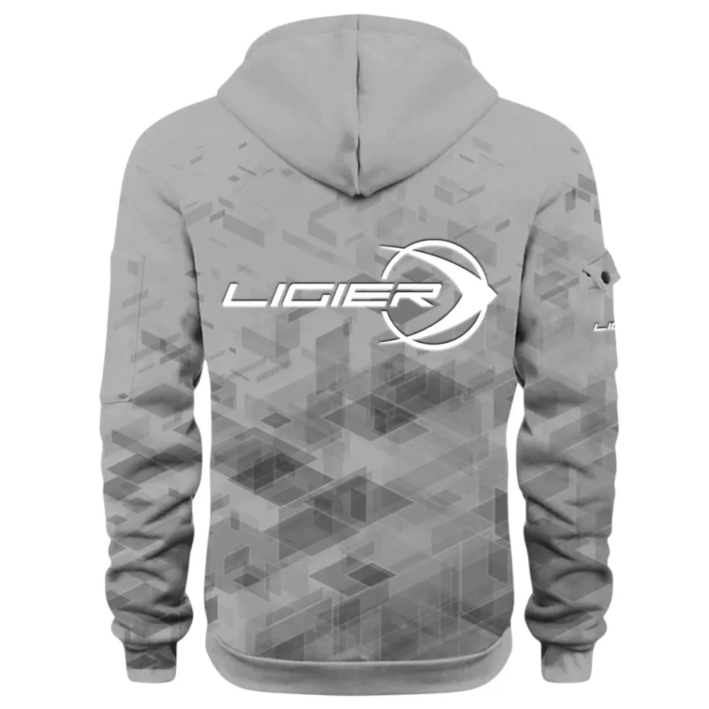 Racing Vibe Hoodie Half Zip 3D Print, Casual Fit for Everyday Wear Hoodie CAR514 - Gray - Image 3
