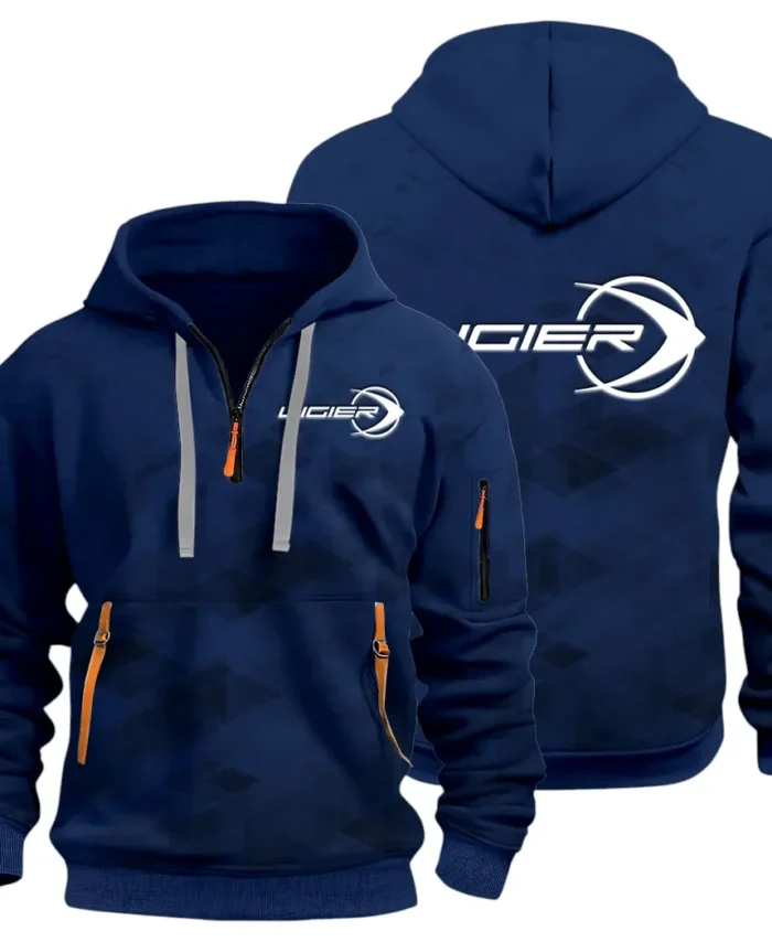 Racing Vibe Hoodie Half Zip 3D Print, Casual Fit for Everyday Wear Hoodie CAR514 - Navy