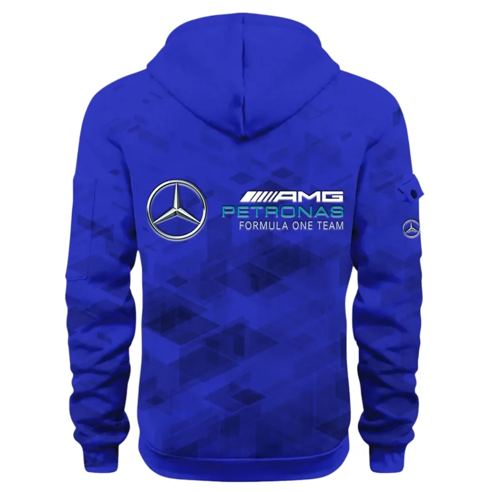 Road Spirit Hoodie Half Zip 3D Print, Comfortable Daily Hoodie CAR514 - Blue - Image 3