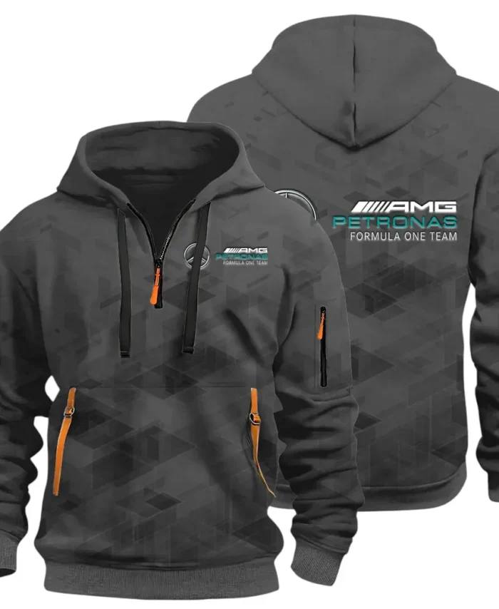 Road Spirit Hoodie Half Zip 3D Print, Comfortable Daily Hoodie CAR514 - Dark Gray