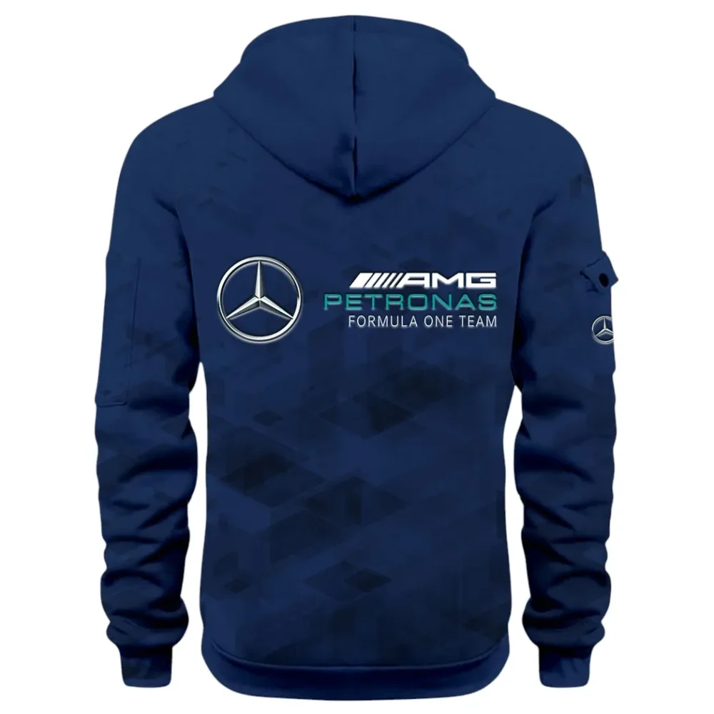 Road Spirit Hoodie Half Zip 3D Print, Comfortable Daily Hoodie CAR514 - Navy - Image 3