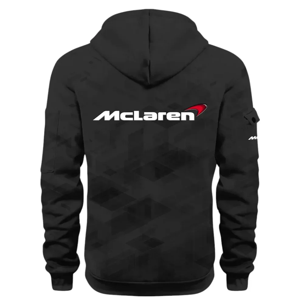 Racing Icon Hoodie Half Zip 3D Print, Sporty Urban Comfort Hoodie CAR514 - Black - Image 3