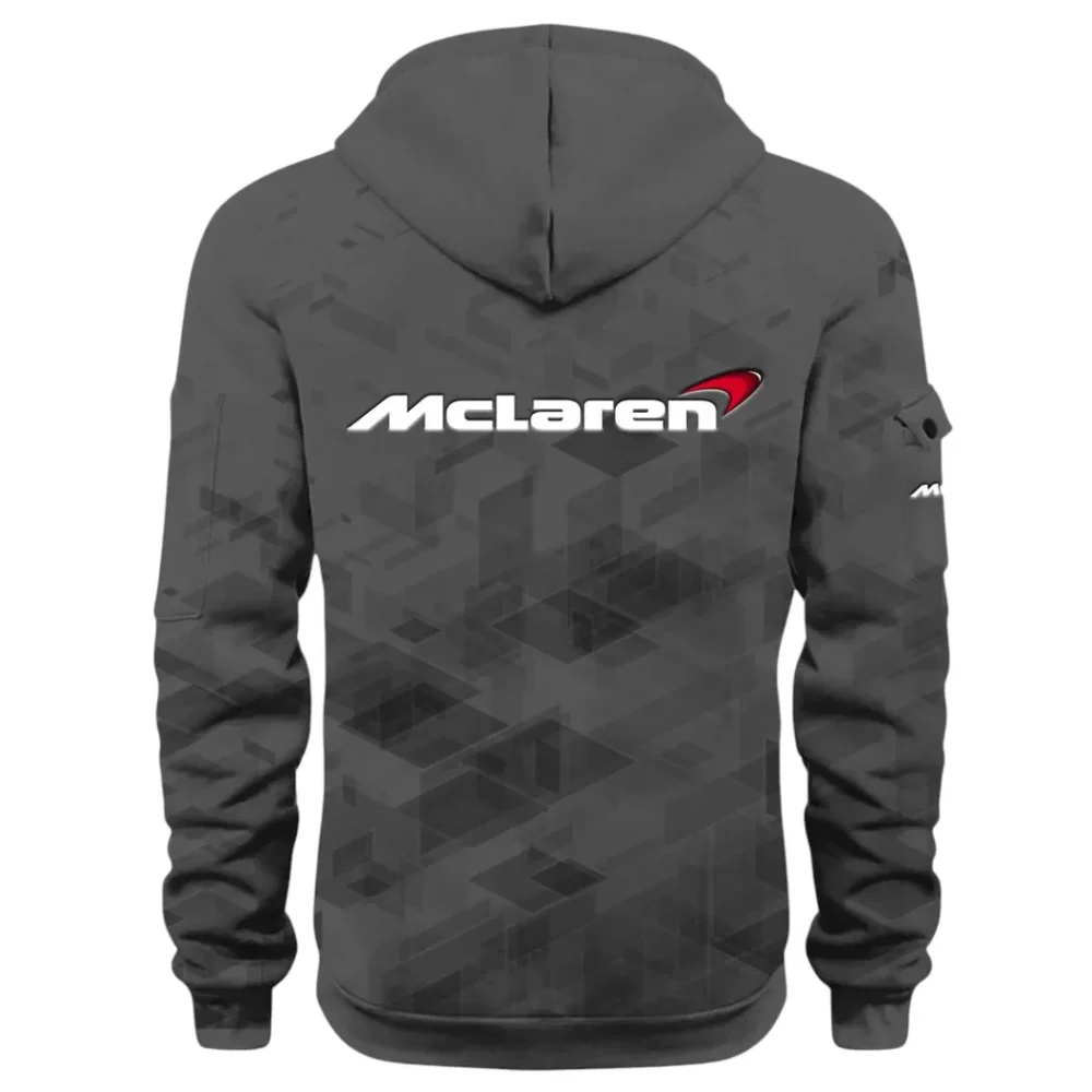 Racing Icon Hoodie Half Zip 3D Print, Sporty Urban Comfort Hoodie CAR514 - Dark Gray - Image 3