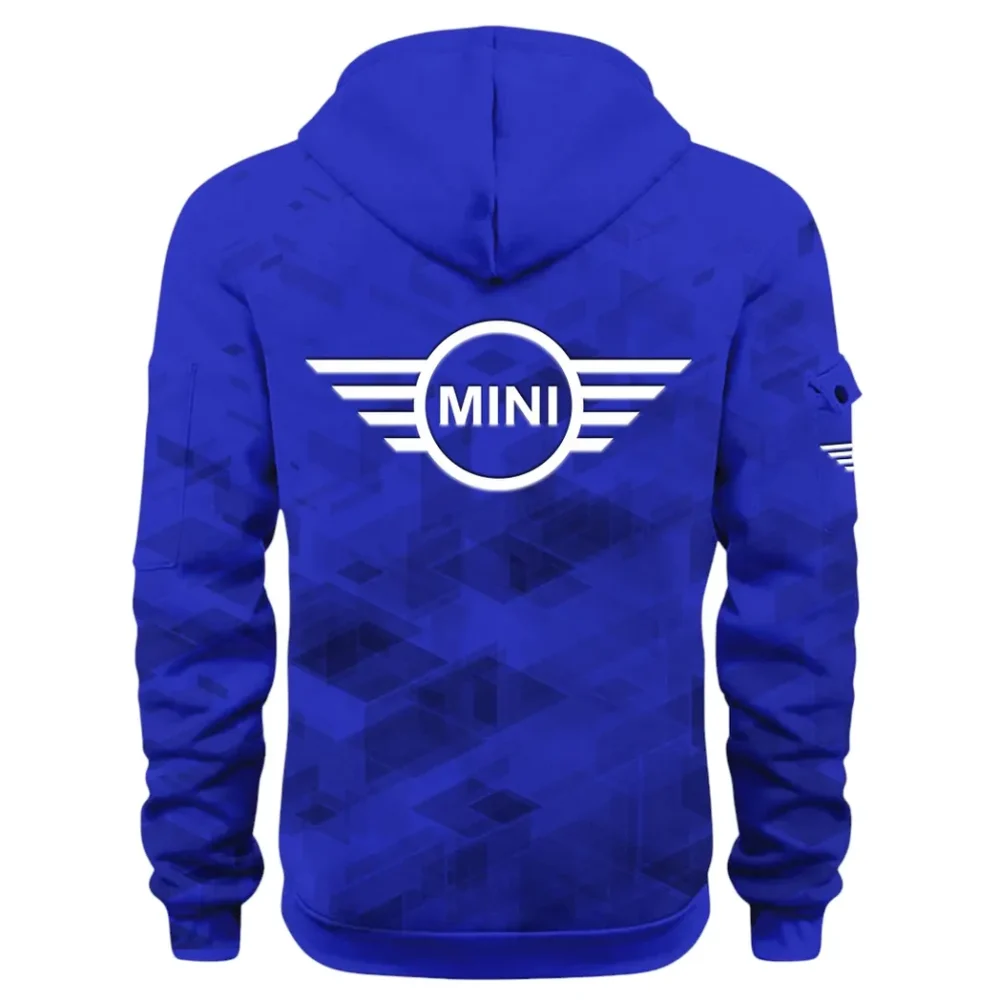 Car Zippy Compact Hoodie Half Zip 3D Print, Casual Fit for Everyday Wear Hoodie CAR514 - Blue - Image 3