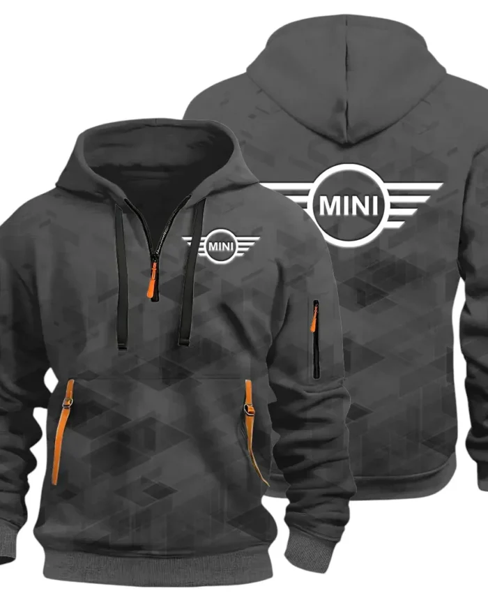 Car Zippy Compact Hoodie Half Zip 3D Print, Casual Fit for Everyday Wear Hoodie CAR514 - Dark Gray
