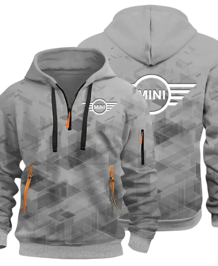 Car Zippy Compact Hoodie Half Zip 3D Print, Casual Fit for Everyday Wear Hoodie CAR514 - Gray