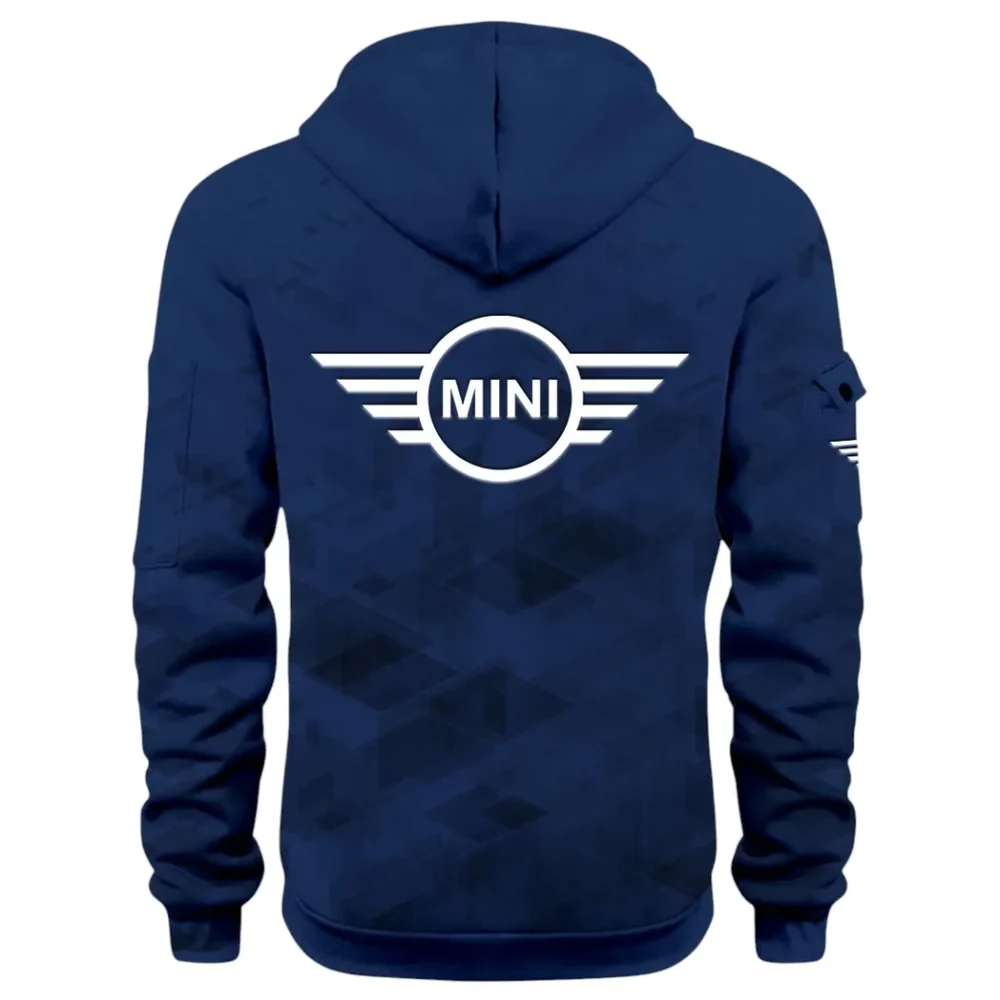 Car Zippy Compact Hoodie Half Zip 3D Print, Casual Fit for Everyday Wear Hoodie CAR514 - Navy - Image 3