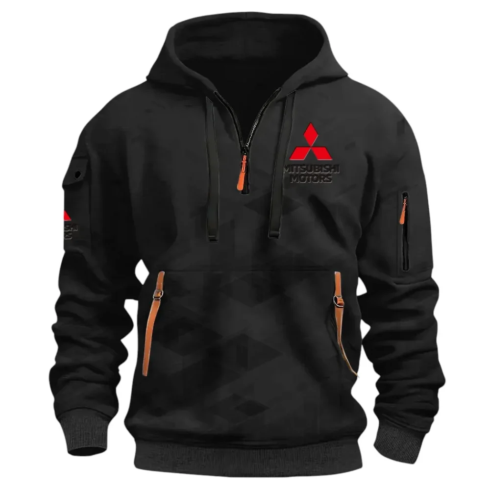 Off-Road SUV Hoodie Half Zip 3D Print, Classic Comfortable Hoodie Style CAR514 - Black - Image 2