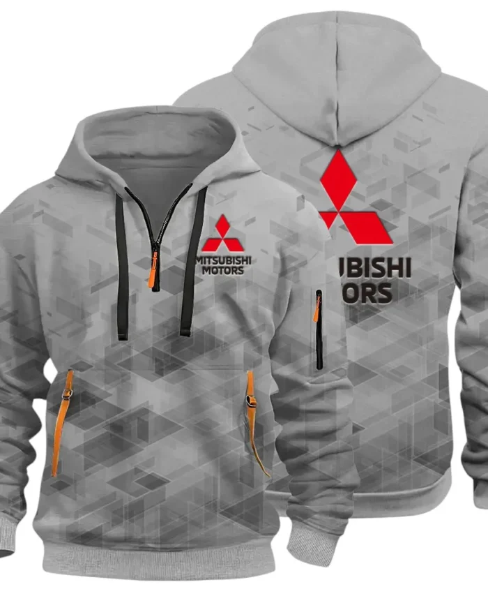 Off-Road SUV Hoodie Half Zip 3D Print, Classic Comfortable Hoodie Style CAR514 - Gray