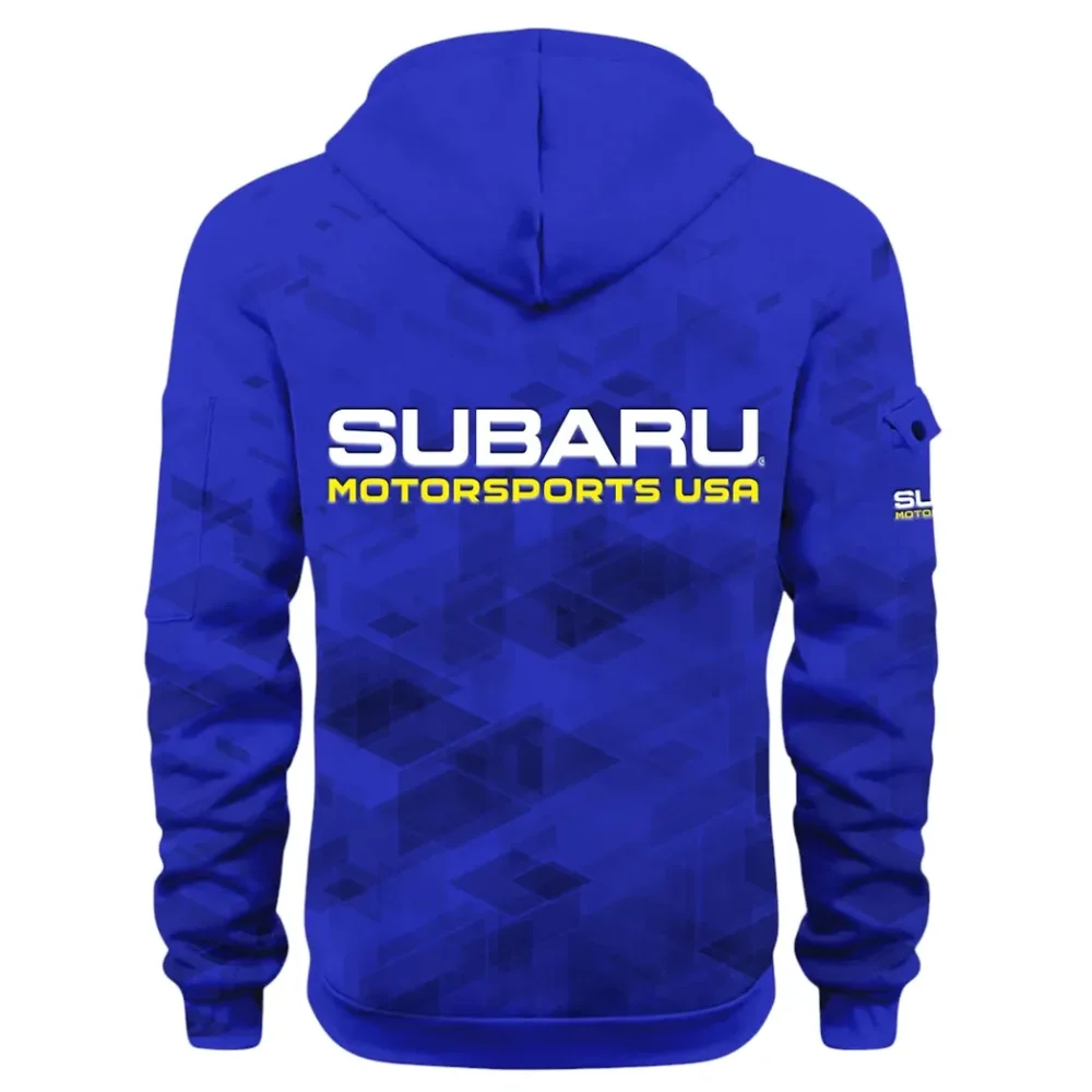 Compact SUV Hoodie Half Zip 3D Print, Sporty Urban Comfort Hoodie CAR514 - Blue - Image 3